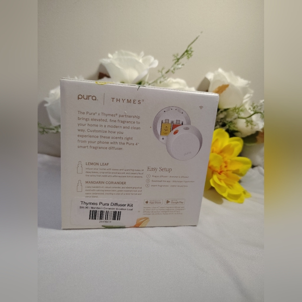 Thymes Mandarin Coriander & Lemon Leaf Pura 4 Smart Fragrance Diffuser Kit - Picture 2 of 7